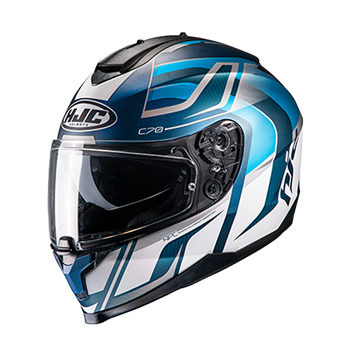 HJC Casco HJC C70 Lantic Blanco Azul Gris S, variante Lantic / Talla S disponible en Guatemala