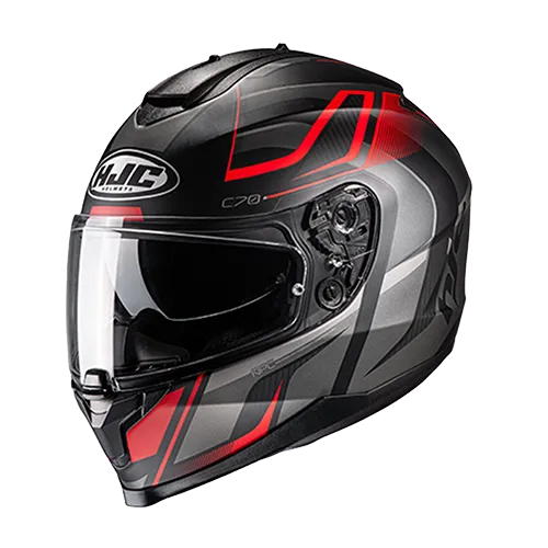 HJC Casco HJC C70 Lantic Gris Mate Rojo S, variante Lantic / Talla S disponible en Guatemala