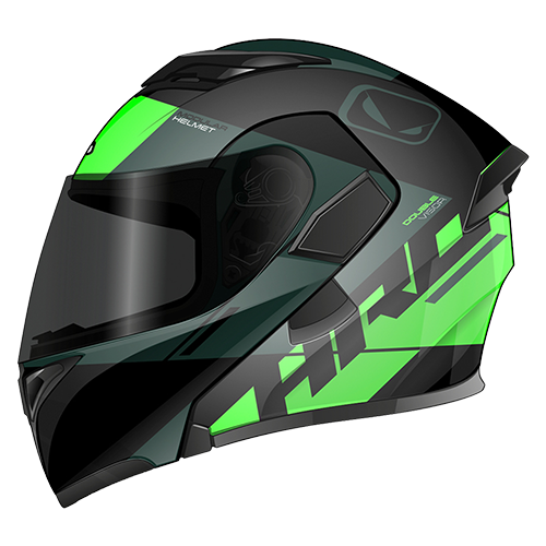 HRO Casco HRO 3400 Epic Negro Verde S, variante Epic / Talla S disponible en Guatemala