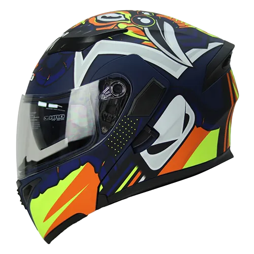 HRO Casco HRO 3400 Hanuki Azul Amarillo M, variante Hanuki / Talla M disponible en Guatemala