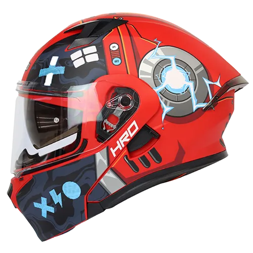 HRO Casco HRO 3420 Bot Rojo Azul M, variante Bot / Talla M disponible en Guatemala