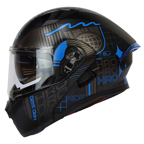 HRO Casco HRO 3420 Wwide Negro Azul S, variante Wwide / Talla S disponible en Guatemala
