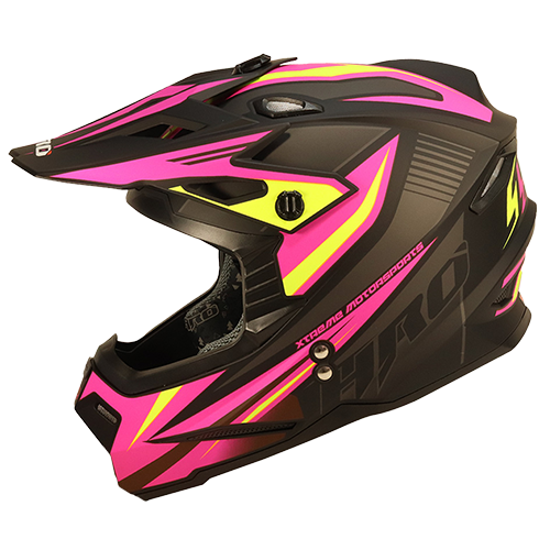 HRO Casco HRO MX03 Airmax Negro Rosado S, variante Airmax / Talla S disponible en Guatemala