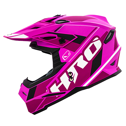 HRO Casco HRO MX03 Cheka Morado Neon S, variante Cheka / Talla S disponible en Guatemala