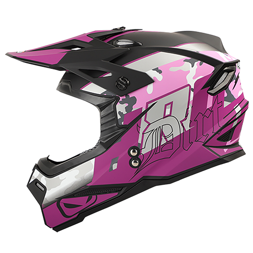 HRO Casco HRO MX03 Dirt Negro Morado L, variante Dirt / Talla L disponible en Guatemala