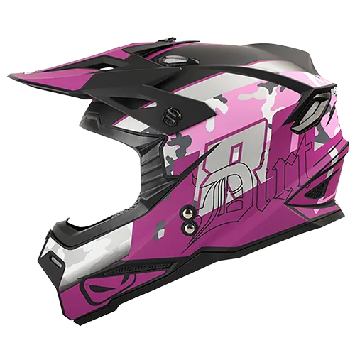 HRO Casco HRO MX03 Dirt Negro Morado L, variante Dirt / Talla L disponible en Guatemala